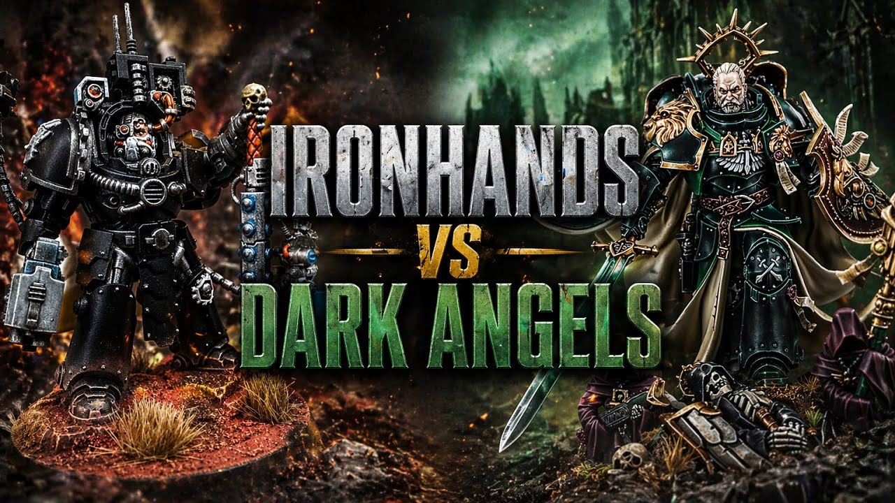 IRONHANDS Vs DARK ANGELS BATREP | Competitive | Warhammer 40k #40k