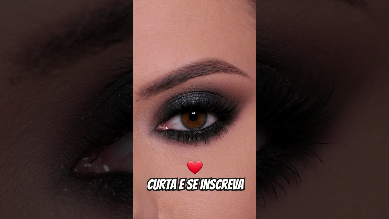 Aprenda a fazer este olho preto 😊 #makeup #maquiagem #olhopreto