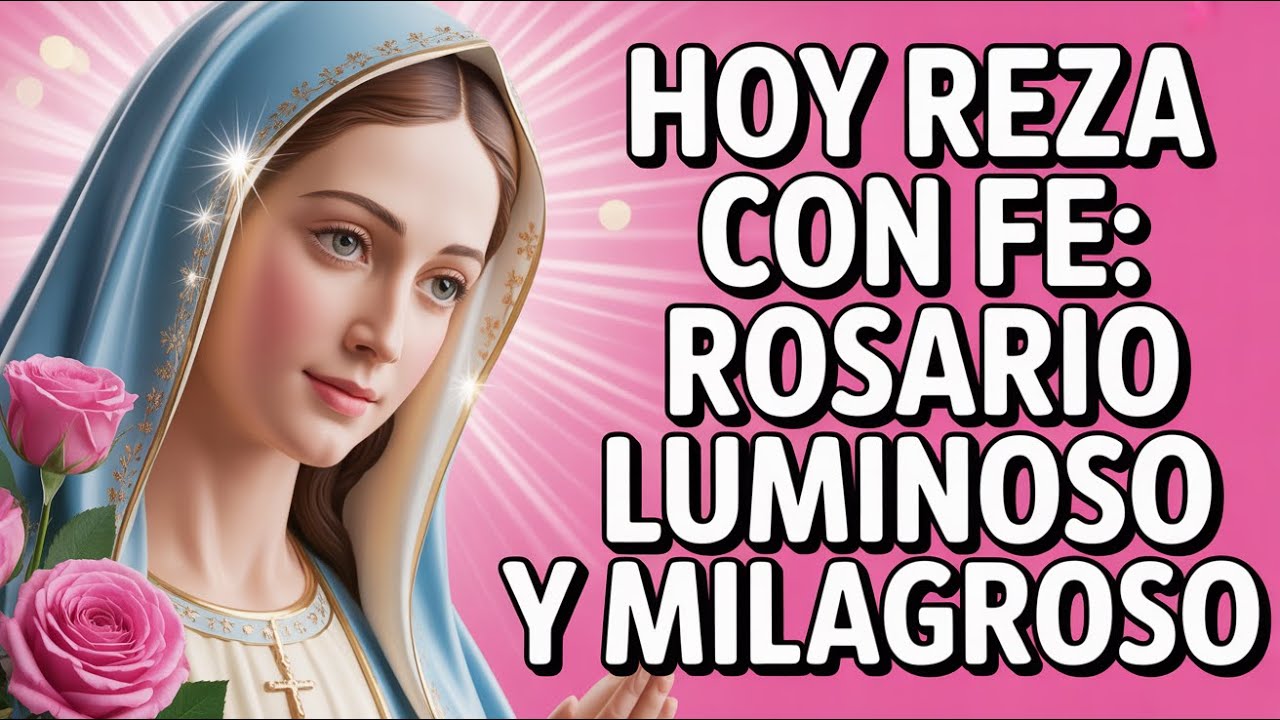 Santo Rosario Corto de hoy VIERNES 13 de Febrero ✨Misterios Luminosos✨ Rosario a la Virgen María✨