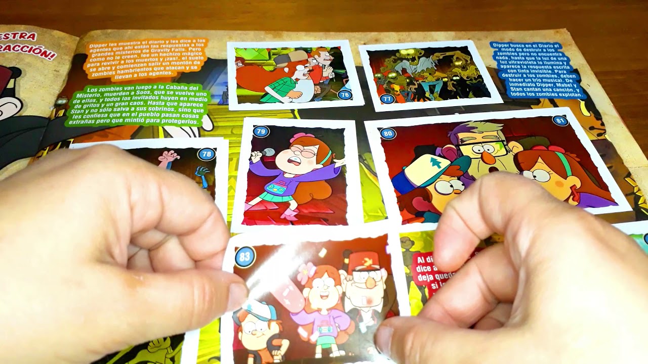 GRAVITY FALLS FIGURITAS!!! SE ESTA LLENANDO EL ÁLBUM.