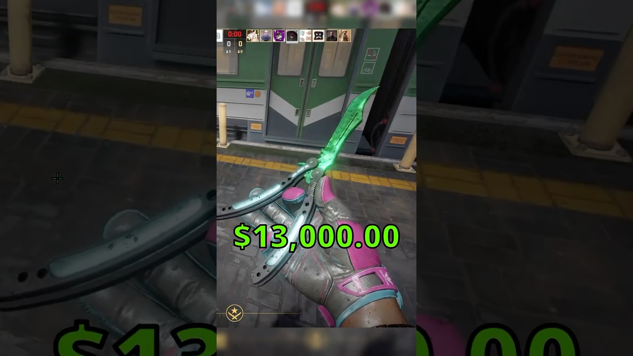 Он вытащил РЕДКИЙ нож-бабочку Gamma Doppler Emerald за 13 000 долларов💎 #cs2 #csgo #counterstrike
