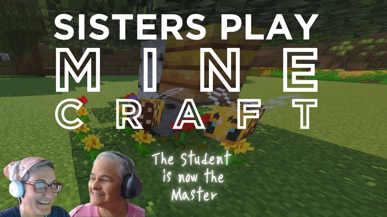 Rosie teaches Val Minecraft