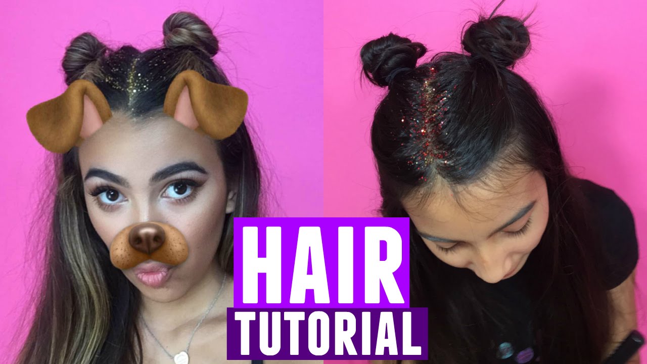 CANADA DAY GLITTER HAIR TUTORIAL