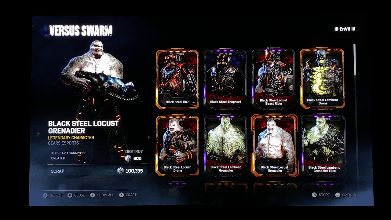 All Gears 4 eSports Supporter Pack 1 - 12 Characters Collection of Black Steel COG & Swarm by EnVii