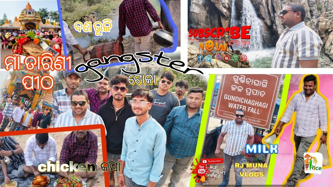 GundichaGhagi WaterFall🔥Part2||ଜଙ୍ଗଲରେ ଭୁଜି #gundichaghagi #waterfall #rjmunavlogs Keonjhar picnic