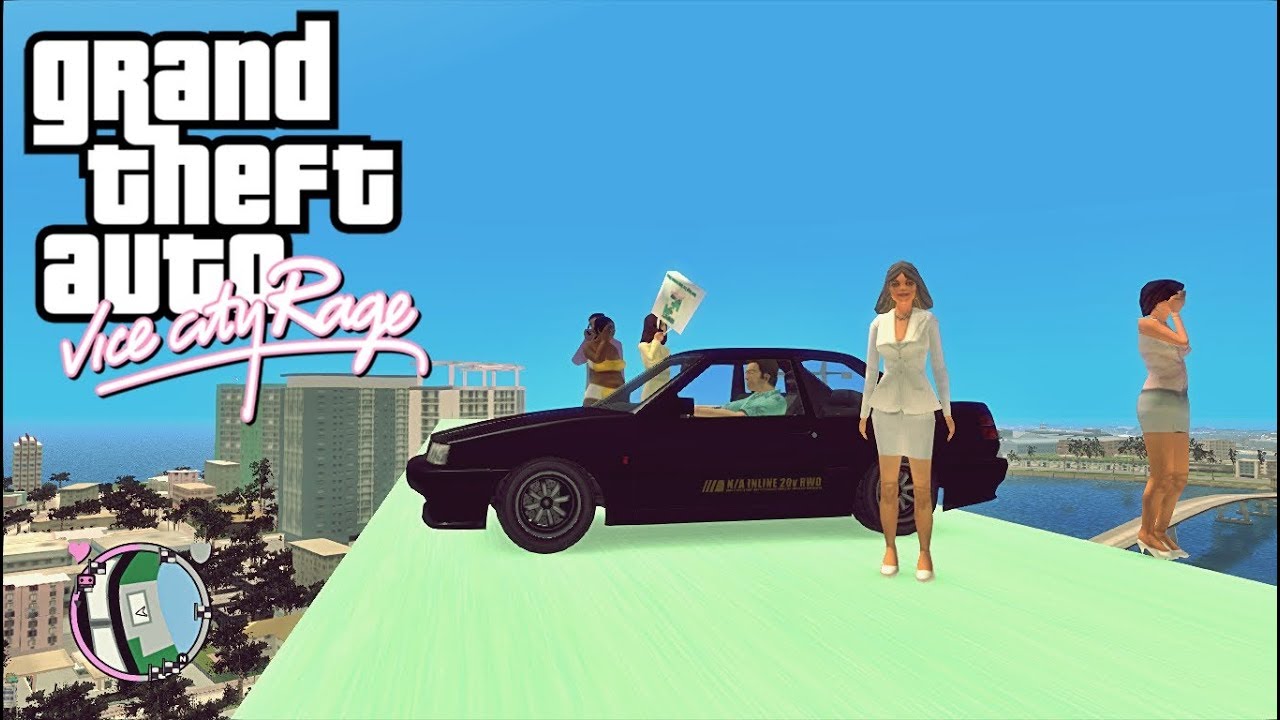 Grand Theft Auto 4: Vice City RAGE - Futuristic jump - Super Trainer Mod (Gameplay)