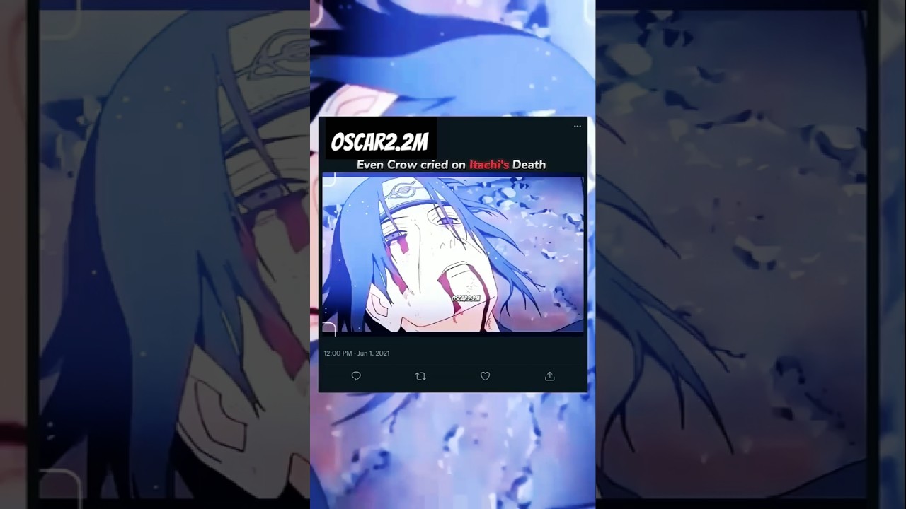even itachi death 😢 itachi crow crying💔#itachi #naruto#narutoshippuden