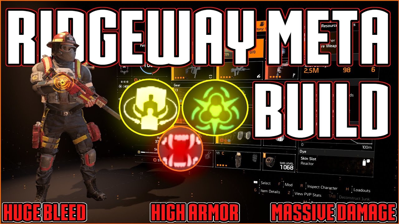 The Division 2 | The Ridgeway Meta Build | Absolutely Dominate PVP | New Meta Build!!