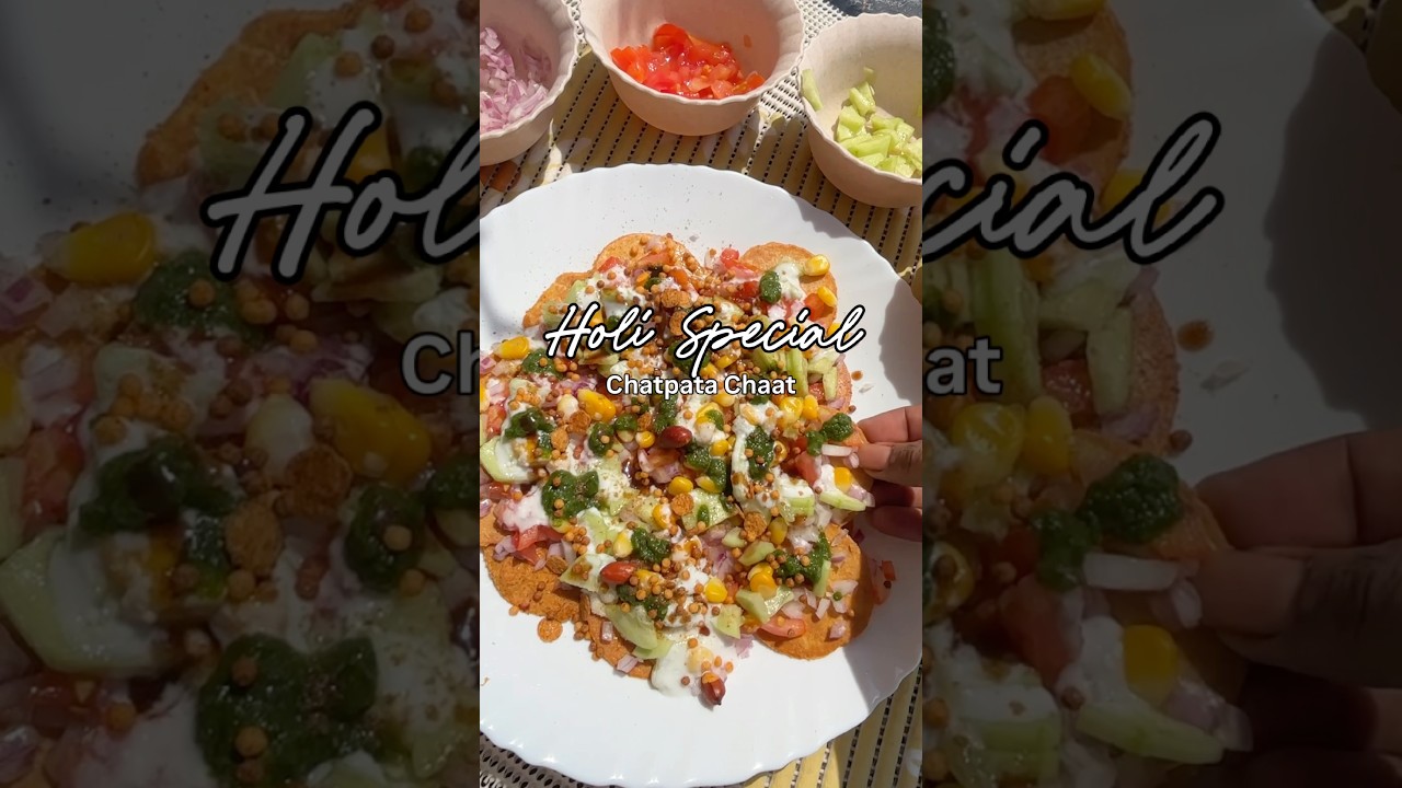Holi 2026 | Quick Holi Party Snack | Holi Special Street Style Chaat at Home  #shorts