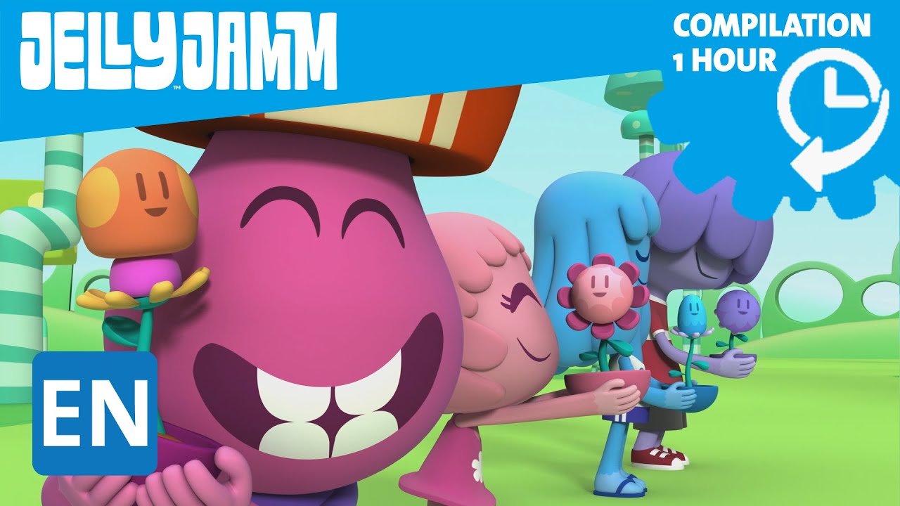 Jelly Jamm English. 1Hour Compilation (Ep.68-72) Cartoons in English for kids