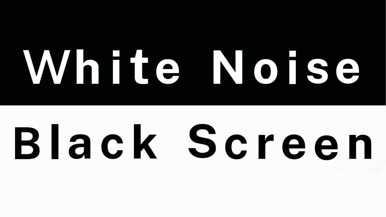 White Noise Black Screen No Ads | Relaxing White Noise for Sleep and Concentration, 3 Hours