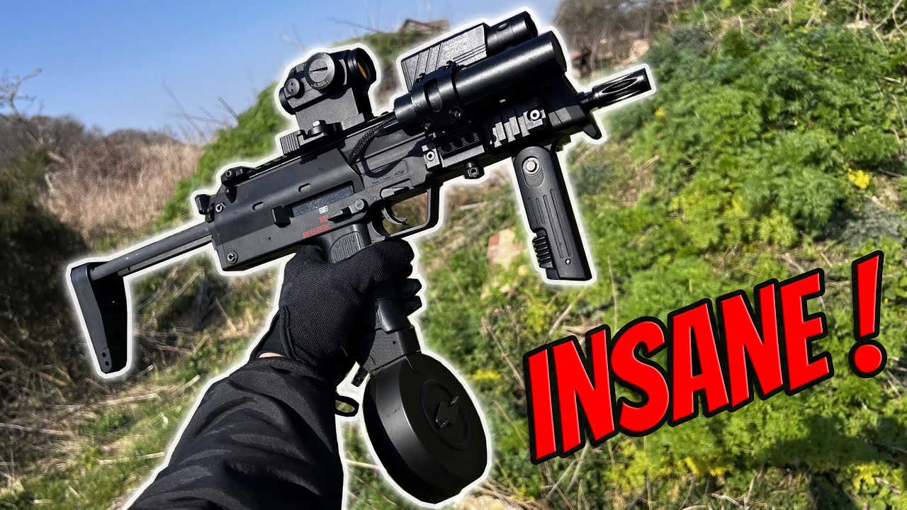 This FULL-AUTO MP7 Drum Mag is INSANE! (Airtac UK/Tokyo Marui GBB MP7)