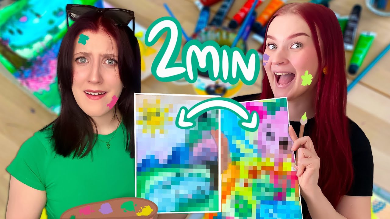 VAIHDETAAN MAALAUSTA 2MIN VÄLEIN HAASTE 🎨🐸 ft. @purrmyname