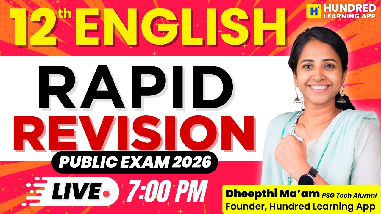 12th English Rapid Revision public exam 2026 #studentseries #12th #publicexam2026