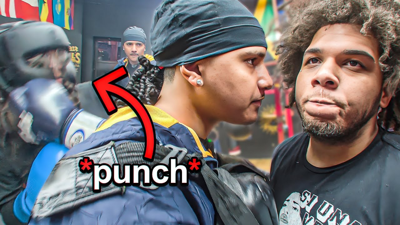 Teaching EMO Underground Rappers How To Box (GETS HEATED 👀)