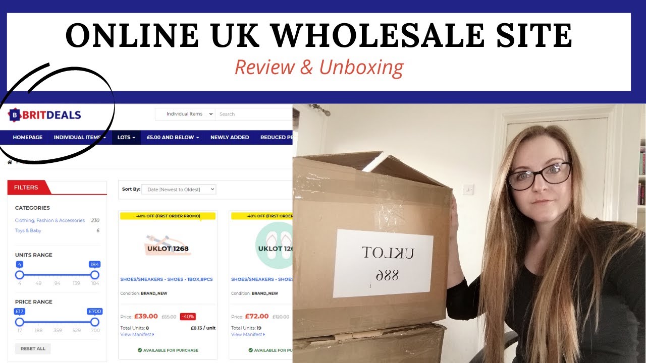 Britdeals UK Wholesale Review & Unboxing | Online Wholesaler for Amazon & Ebay