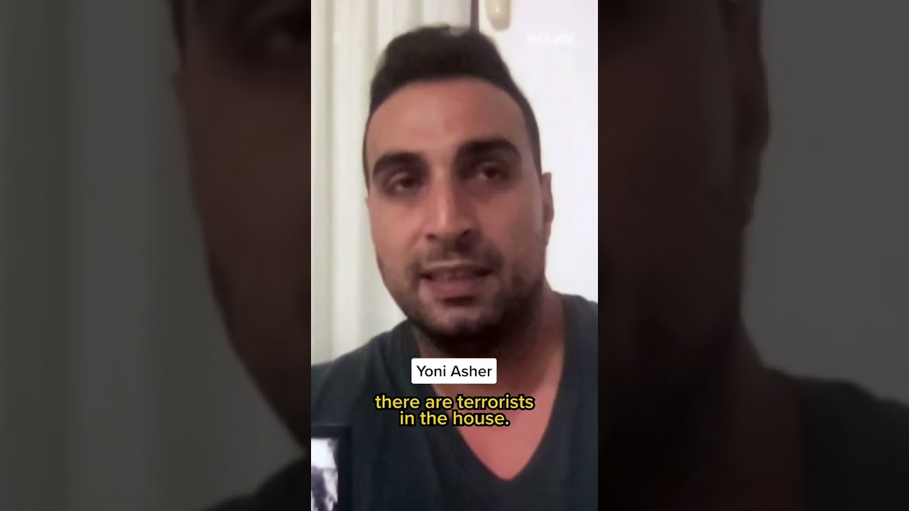 Video shows Israeli man's wife and daughters being abducted
