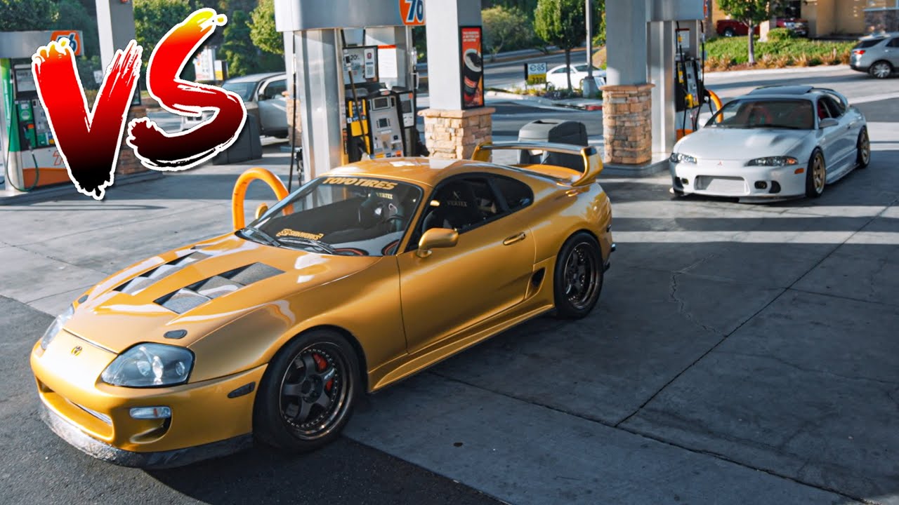 800WHP Toyota Supra vs AWD Mitsubishi Eclipse GSX