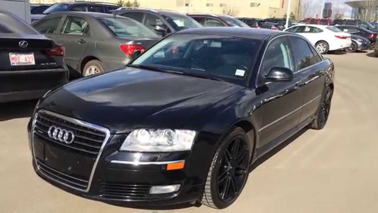 Used Black on Black 2008 Audi A8 Quattro - Edmonton, Calgary, Fort McMurray