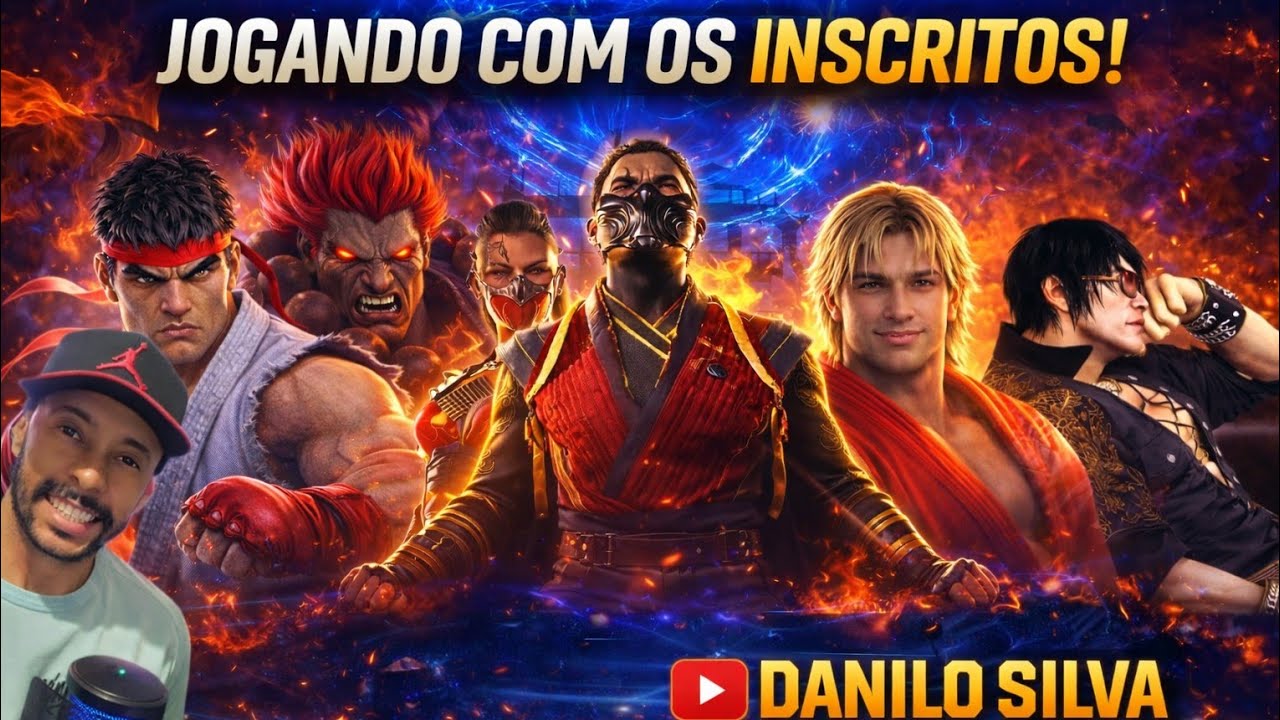 RANQUEADA E FT COM CHAT / HOJE TEM MK - TEKKEN - SF6