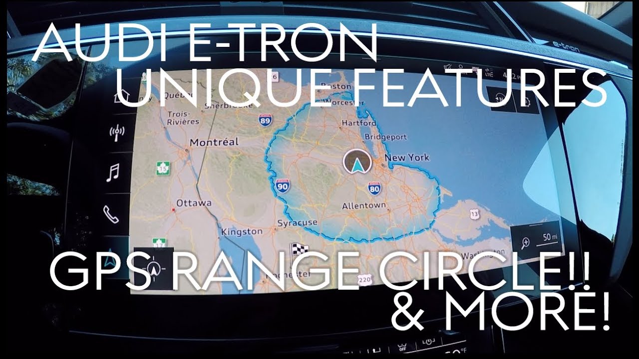 Audi E-tron 5 Awesome Unique Features (GPS Range Circle & More!)
