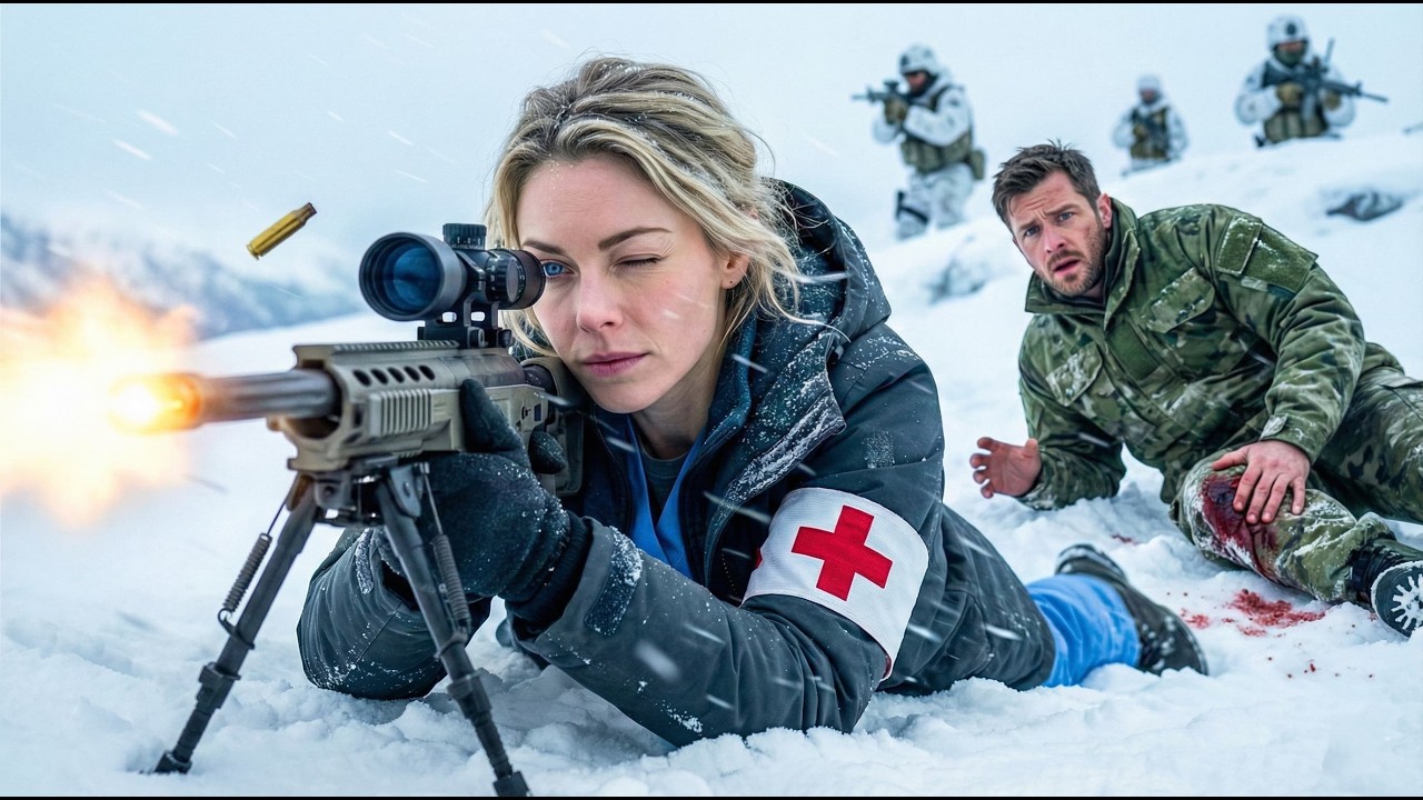 L'infirmière visitait son mari quand la base fut attaquée et elle a pris le fusil de précision.
