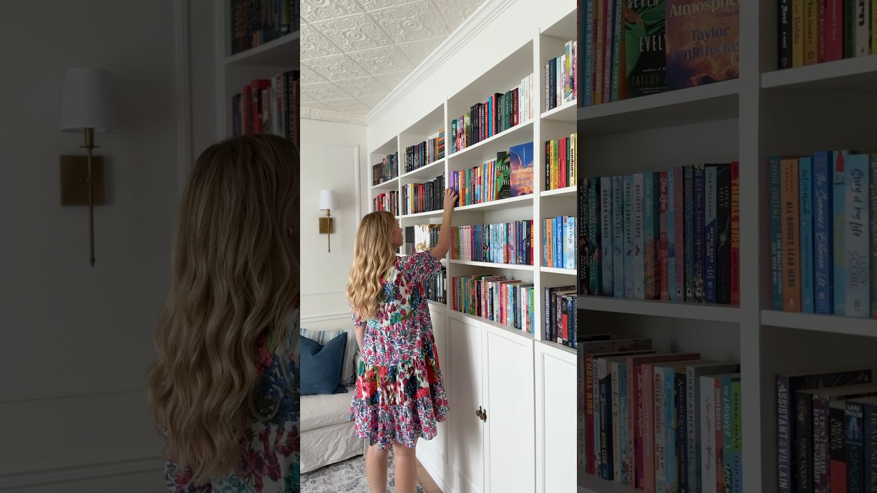 my dream home library 📚✨#homelibrary #booktok #bookshelf #booktube