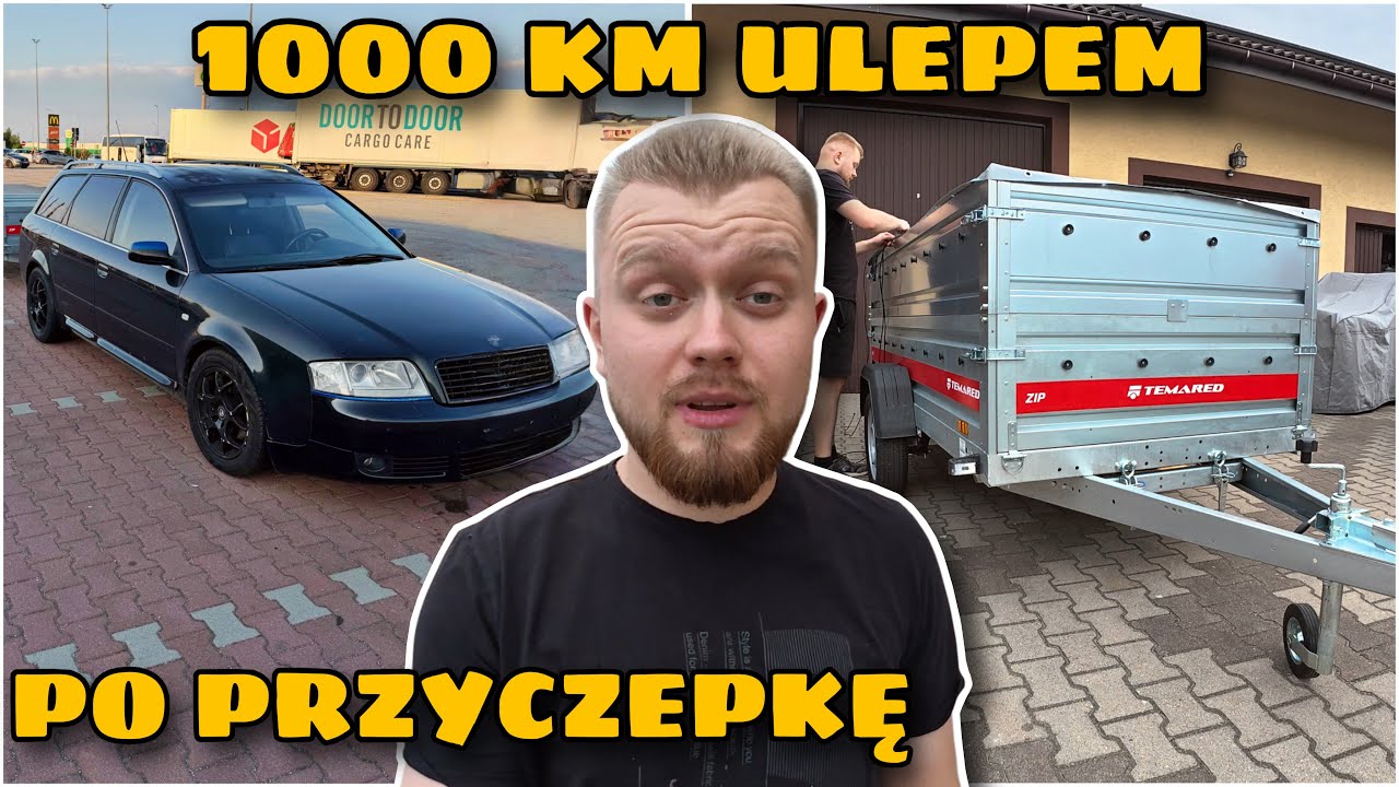 Po trasie OD RAZU NA WARSZTAT!! Odbieram nową przyczepkę TEMARED ZIP!! Odc.473