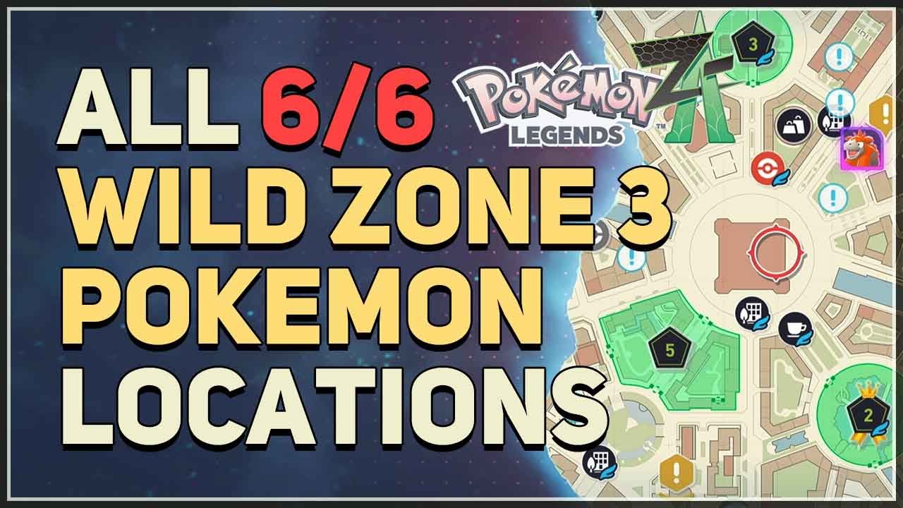 All Wild Zone 3 Pokemon Locations Pokemon Legends Z-A