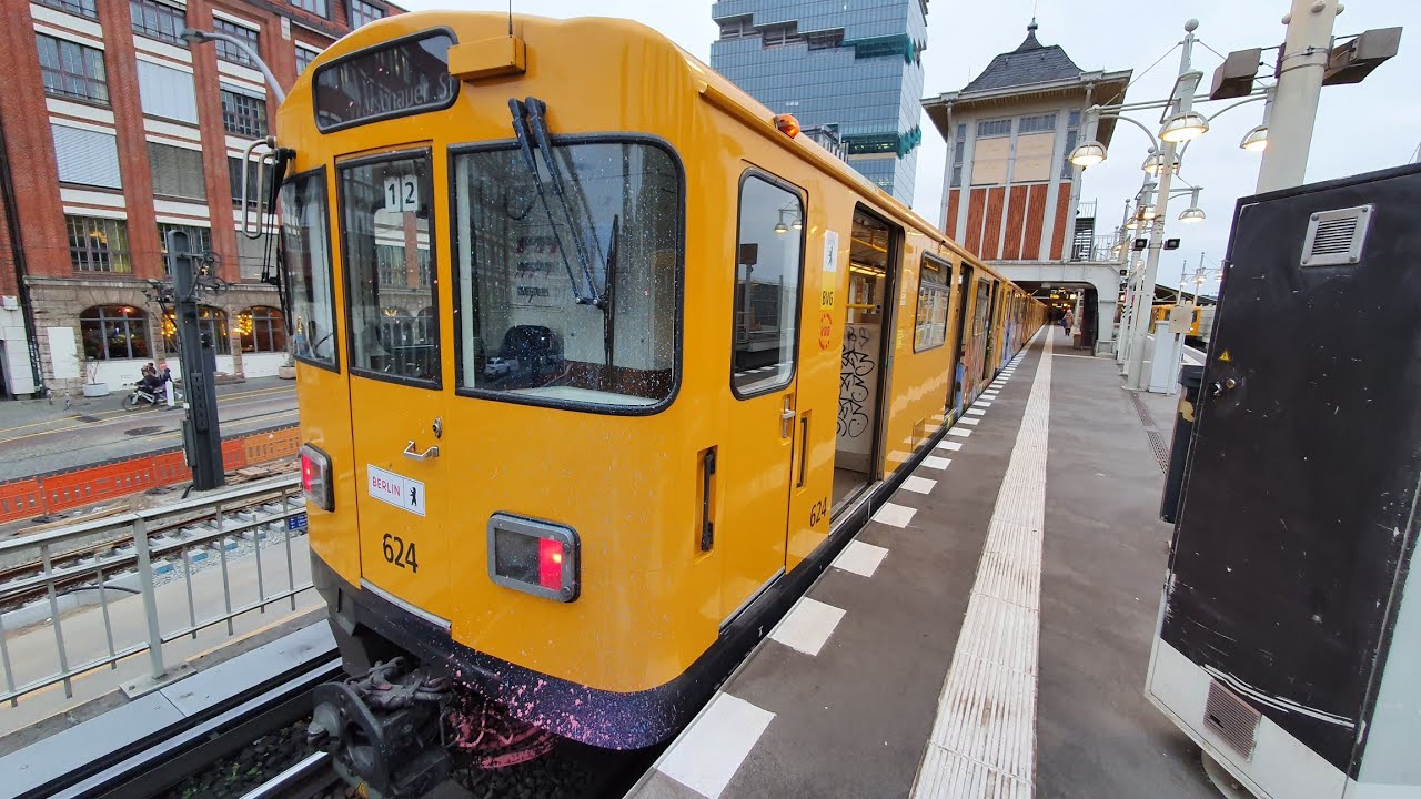 U-Bahn Berlin | Mitfahrt im A3L92 624 auf der U1 von Gleisdreieck nach Warschauer Straße