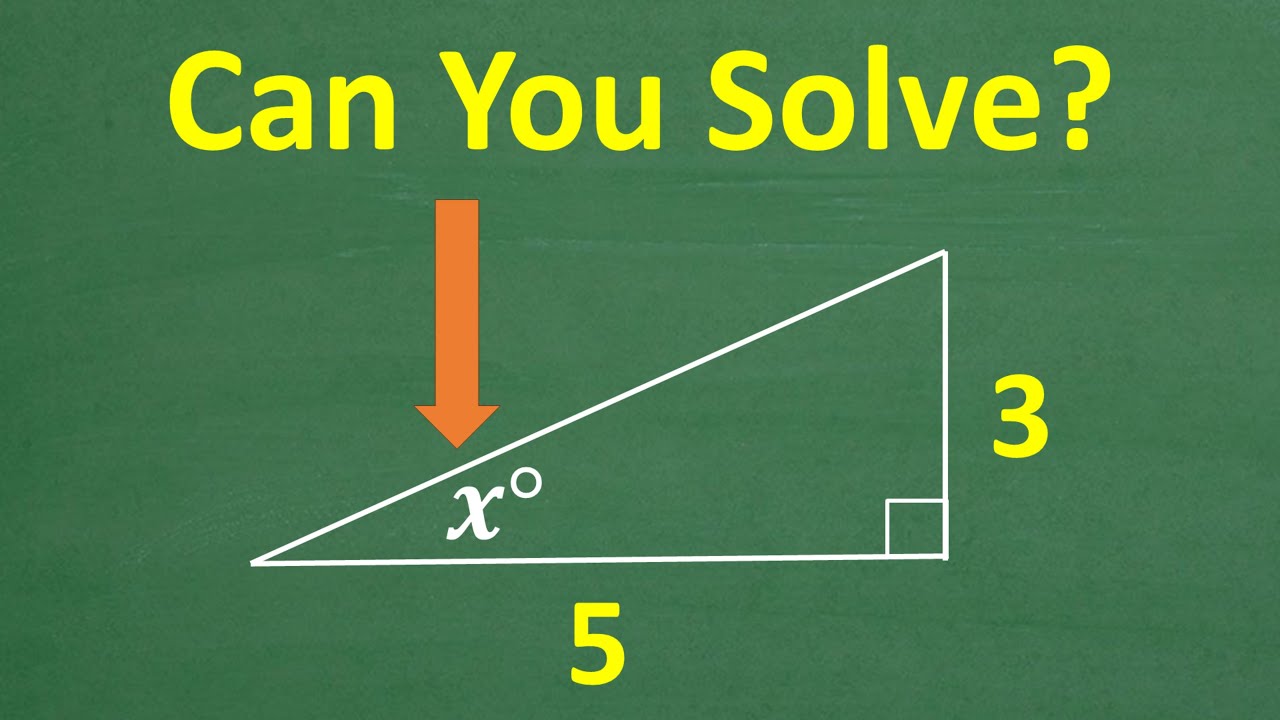 У этого треугольника стороны равны 3 и 5 — каков его угол?