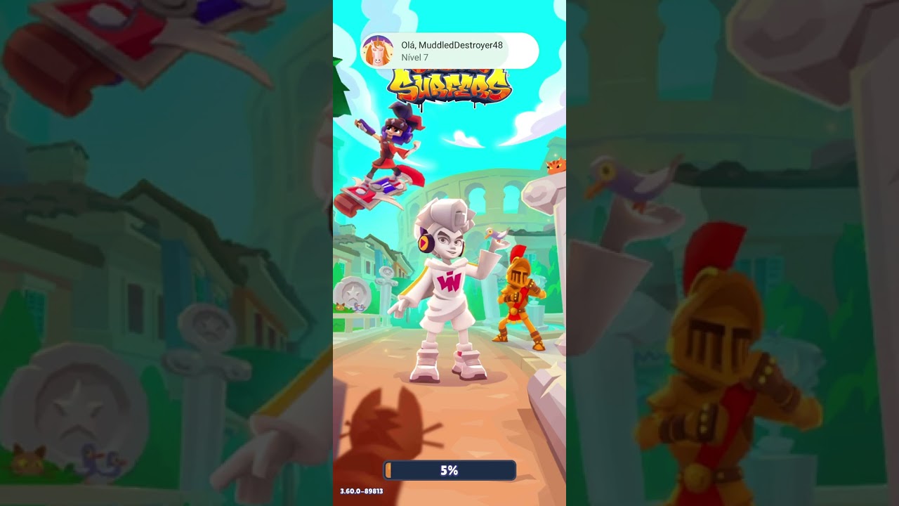 Jogando sob o surf com a Milena. Zumbom