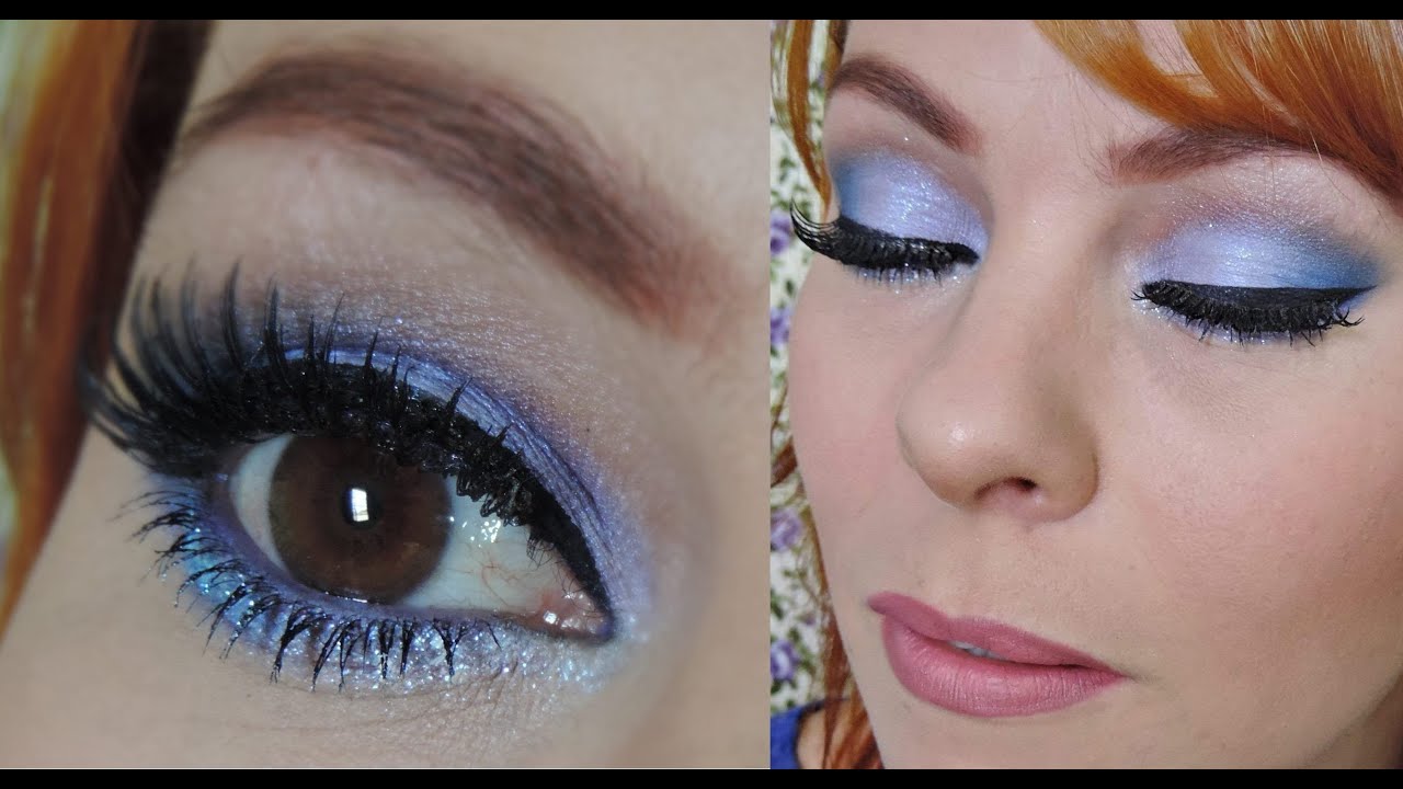 Tutorial de Maquiagem lil&aacute;s lavanda com glitter | Por Luana Schinberger