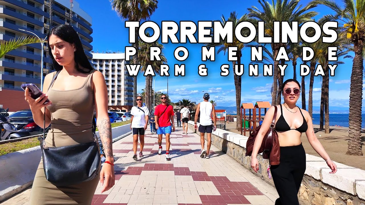 Torremolinos Promenade Spain Warm & Sunny Day April 2025 Update Costa del Sol Walk | Málaga [4K]