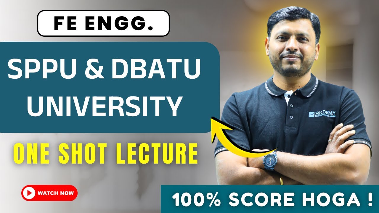 SPPU & DBATU One Shot Lecture | 100% Score Strategy | FE Engineering | RK SIR