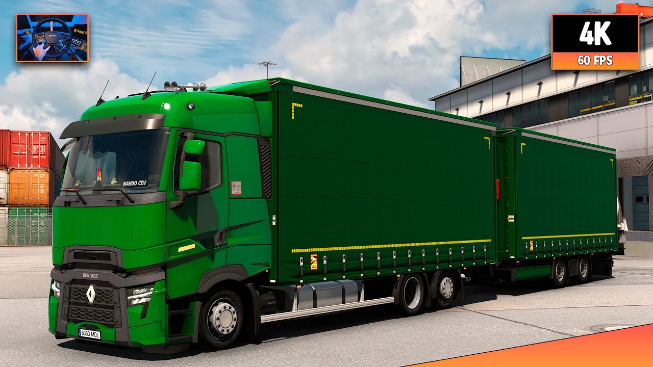 Renault T EVO 460 | Cologne - Nuremberg | ETS2 1.58 4K + Wheel Cam