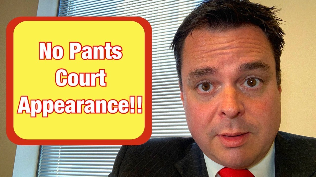 Real Attorney Reacts To No Pants Court Appearance!