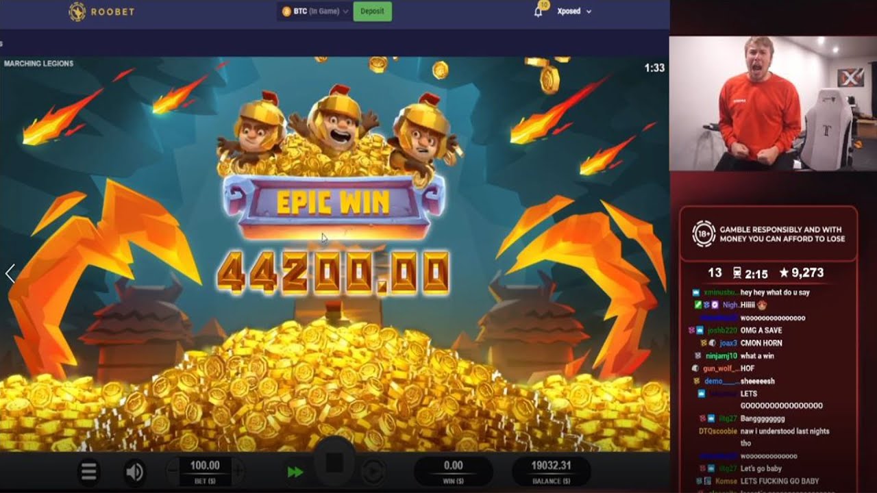 Xposed Wins $44k on Marching Legions Slot!!!