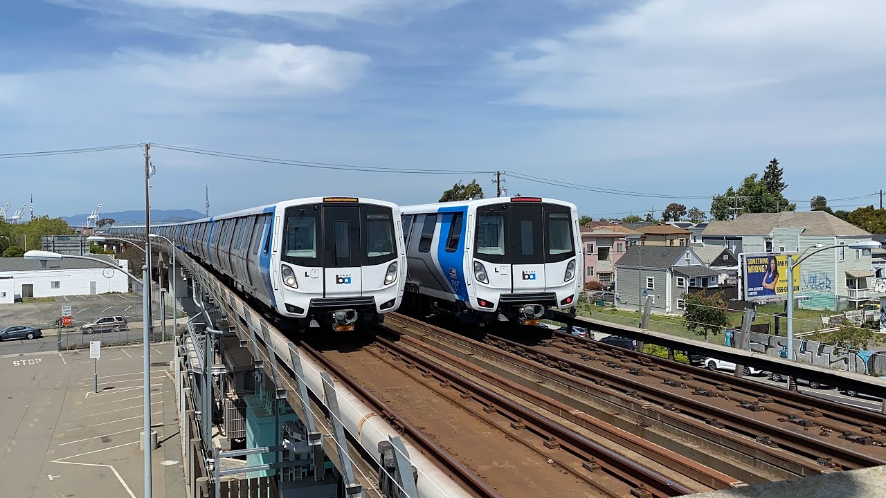 Bay Area Rapid Transit [BART] Trains @ West Oakland (4/29/22)