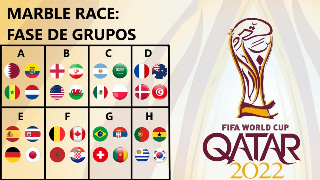 MUNDIAL QATAR 2022 MARBLE RACE Parte 1