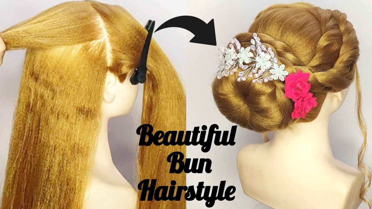 Simple Bun Hairstyle For Women 