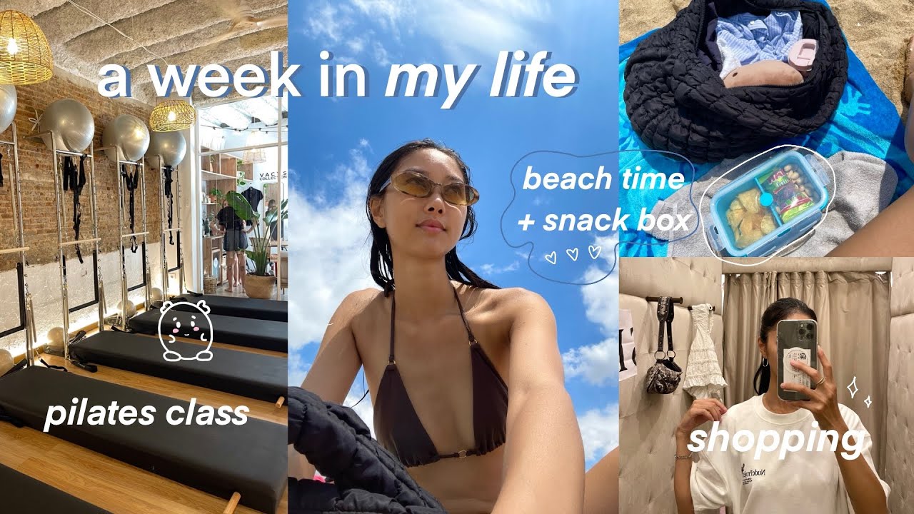 Living in Barcelona ♡ a normal week in my life, beach time, life update 👩🏻‍💻✨