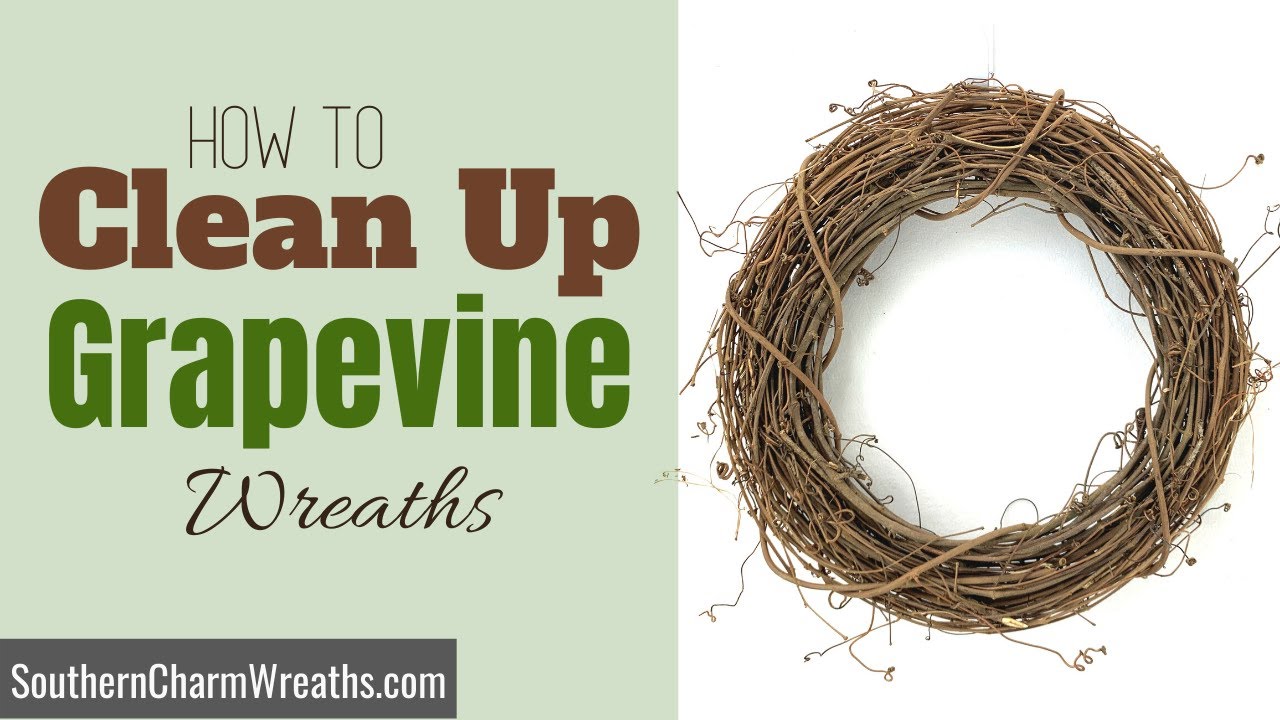 How to Clean Up a Grapevine Wreath for Wreath Making