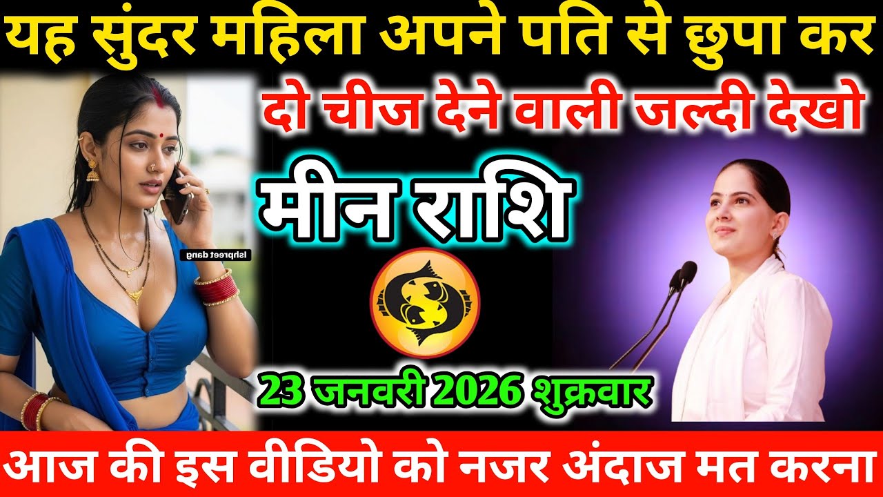 #मीन यह सुंदर महिला अपने पति से छुपा कर दो चीज देने वाली जल्दी देखो‌ 20 जनवरी 2026 मंगलवार