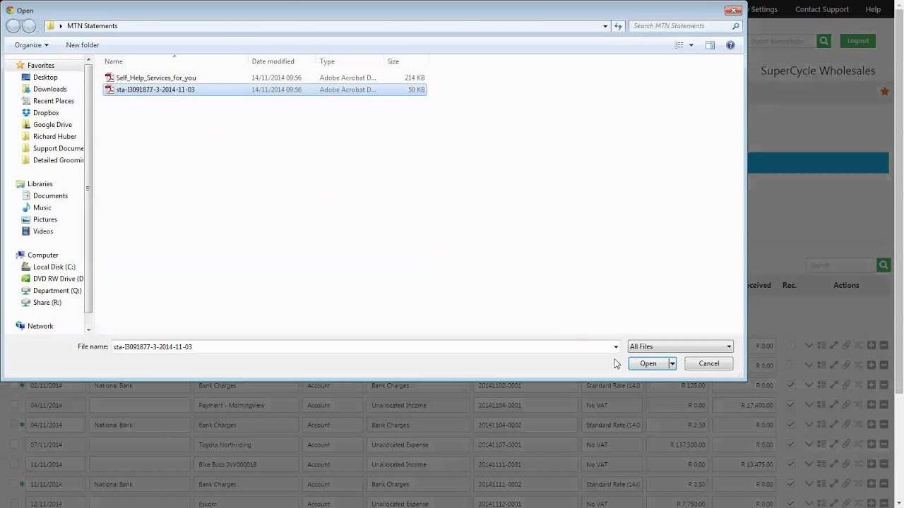 Banking in Sage One