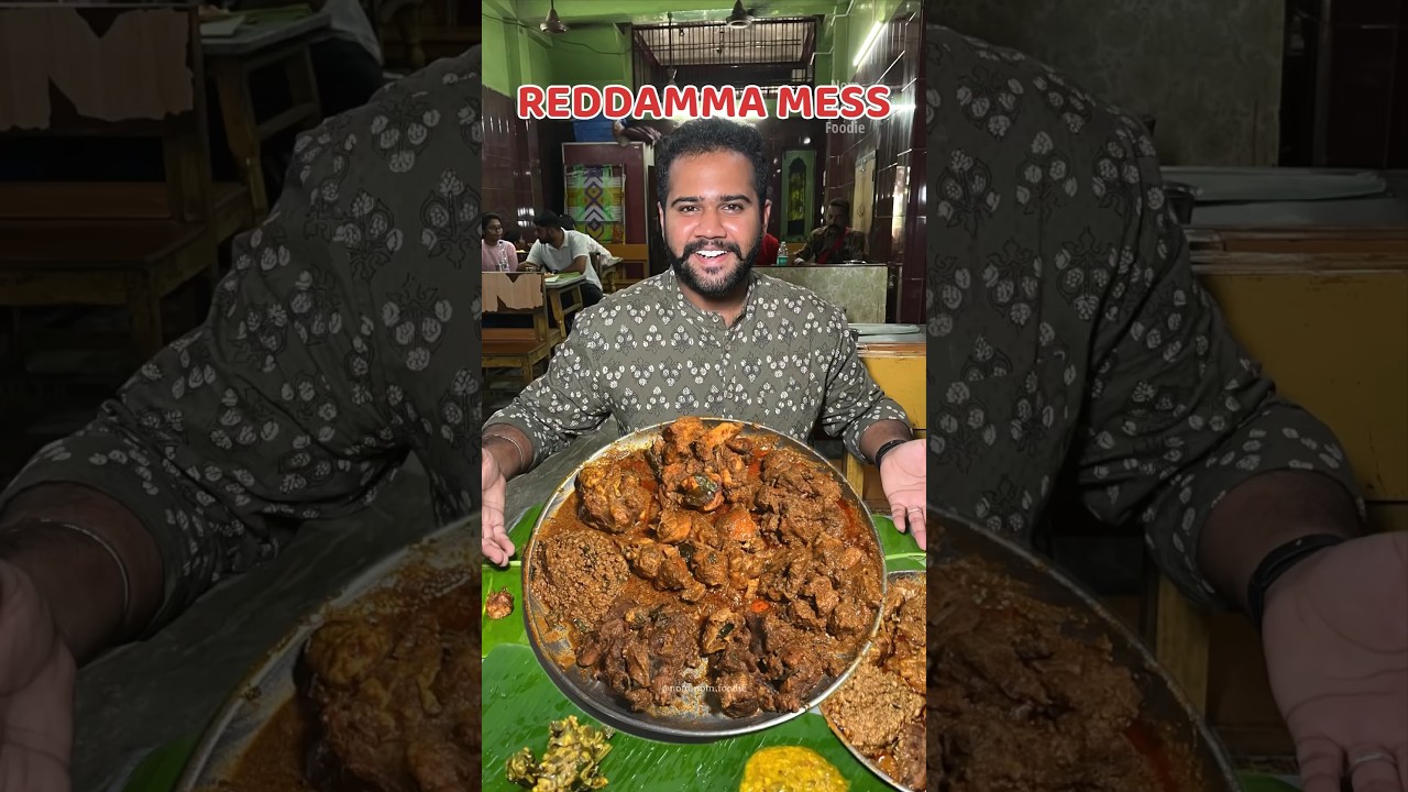 Famous Non Veg Meals at రెడ్డమ్మ మెస్, తిరుపతి | Nom Nom Foodie | Meals at Reddamma Mess, Tirupati