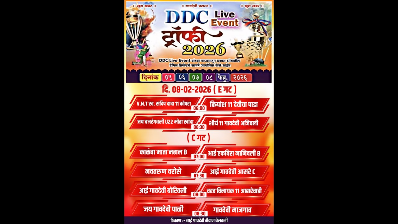|| Day 2 || DDC TROPHY 2026 ||