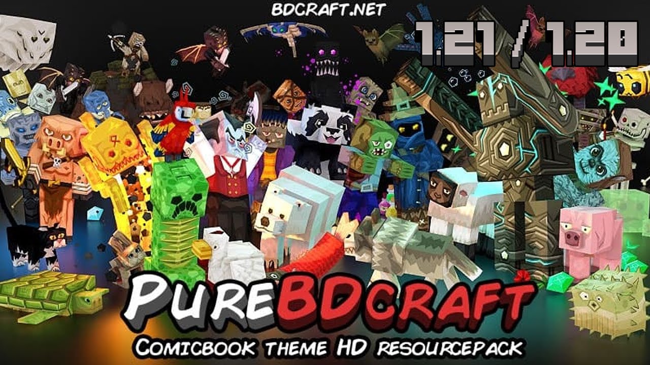 Пакет ресурсов Sphax PureBDCraft 1.21 / 1.20