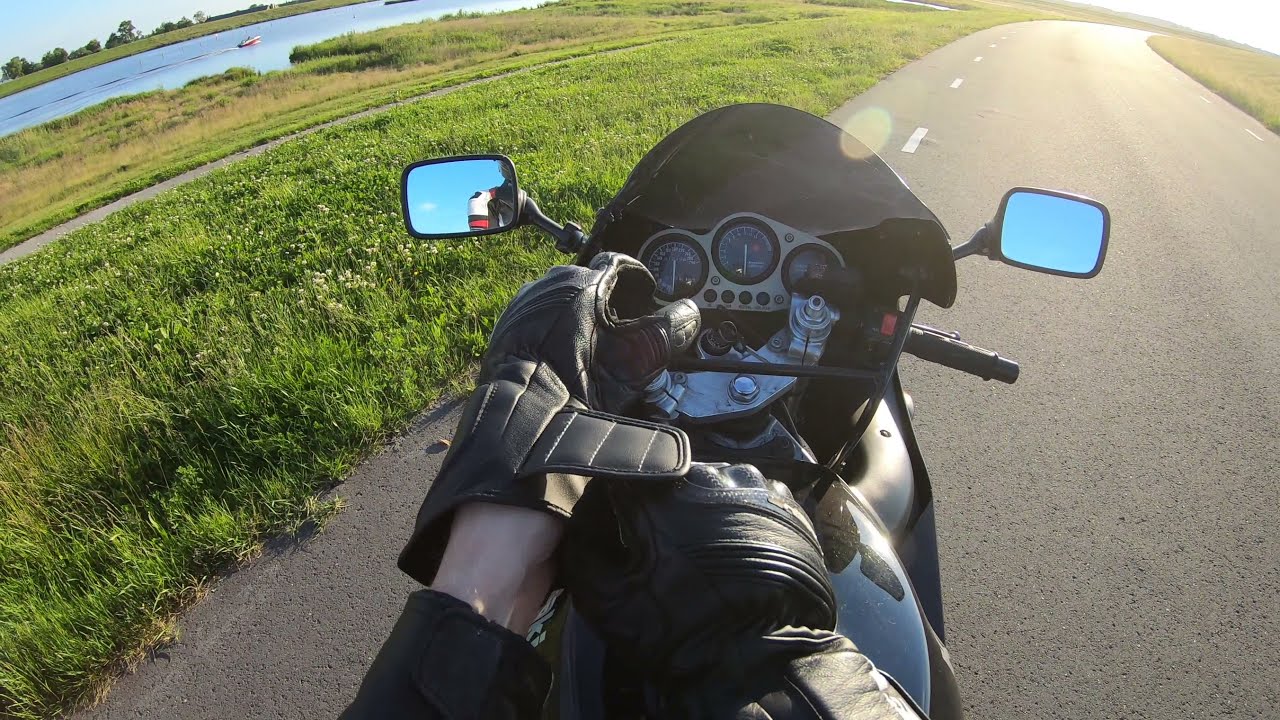 Kawasaki zx6r 1995 | Short evening drive without commentary
