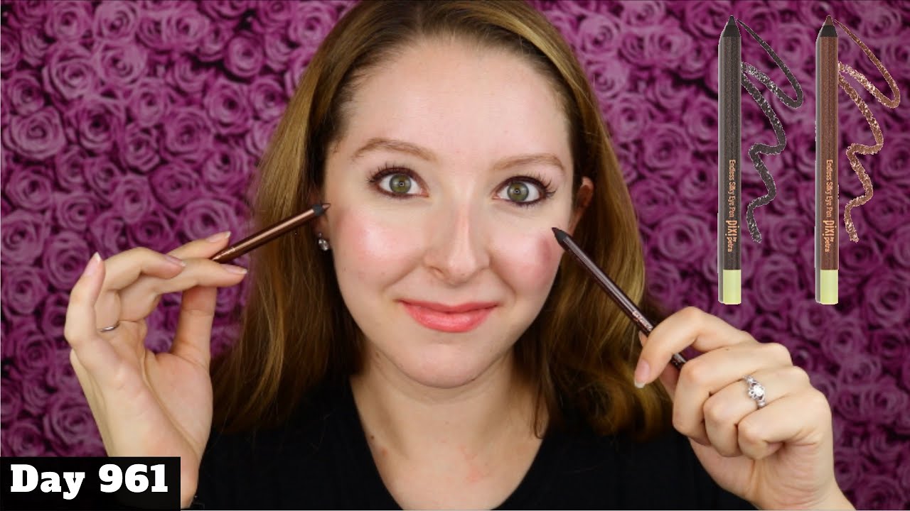 PIXI BY PETRA Endless Silky Eye Pen Duo in Black Caviar & Bronze Beam Swatches & Review